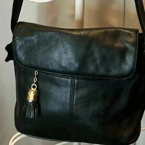Jenny Buchanan Black Leather Crossbody bag